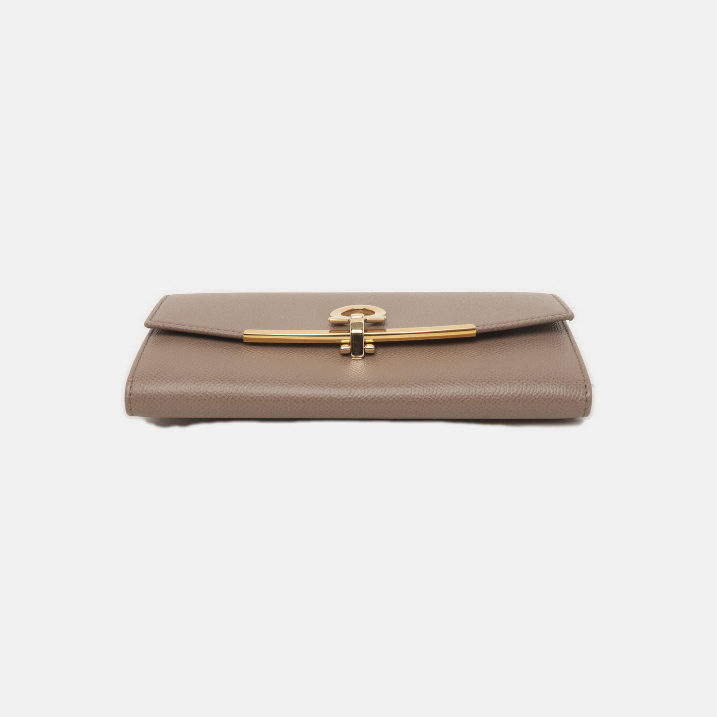 FERRAGAMO Gancini Gray Cowhide Wallet Sub-bag-(SKU)-938663979
