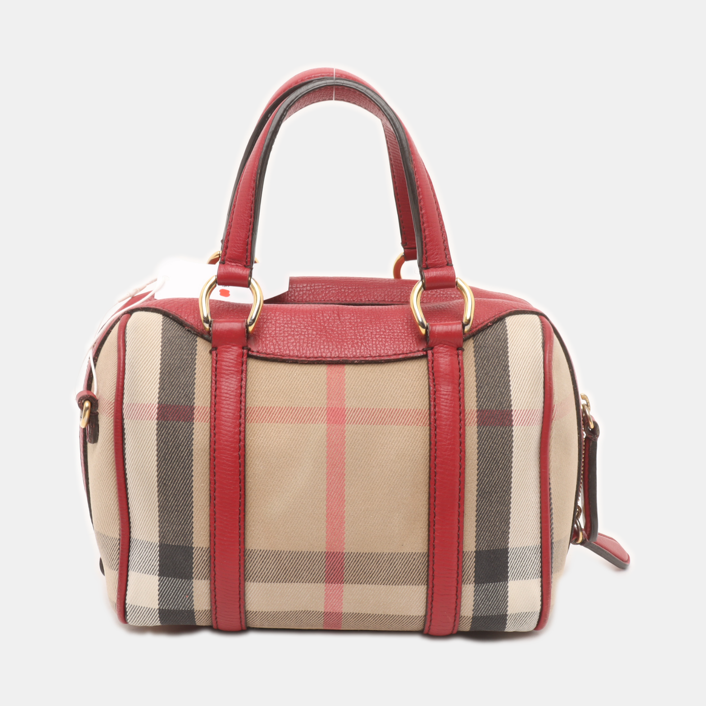 BURBERRY Alchester Brown Canvas Single Shoulder Bag Crossbody Bag Tote Bag Golden hardware Removable shoulder strap-(SKU)-929659819