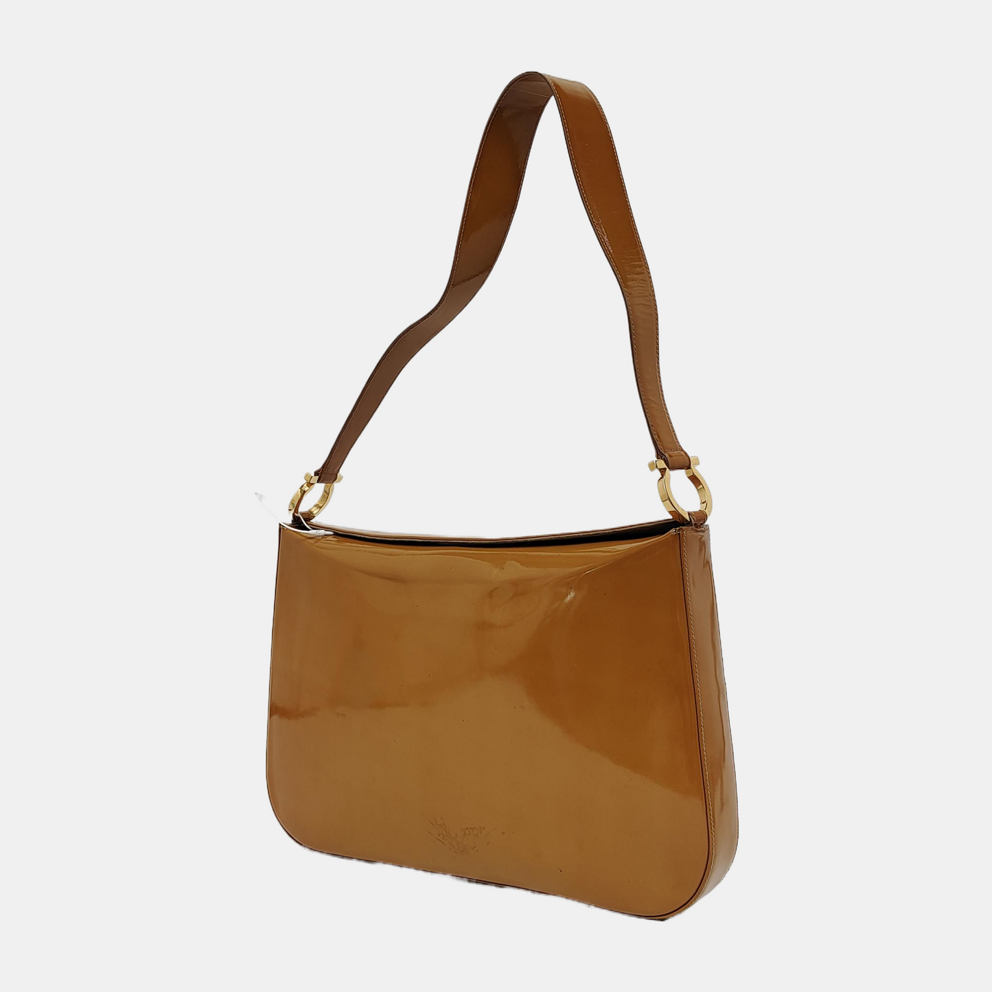 FERRAGAMO Tote bag Brown Cowhide Single Shoulder Bag Tote Golden hardware-(SKU)-942554385