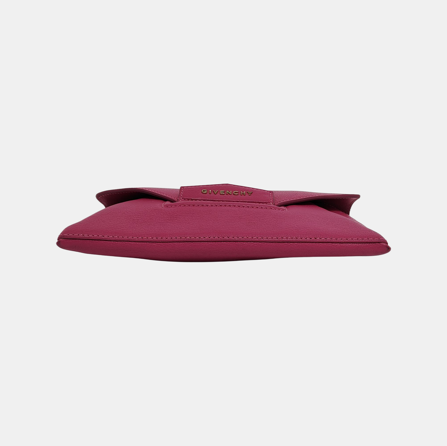 GIVENCHY Fuchsia Leather Clutch Golden hardware-(SKU)-942770885