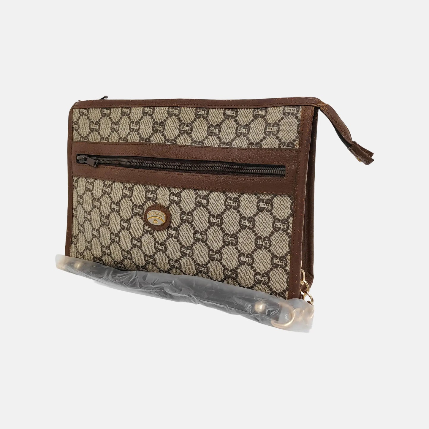 GUCCI Ebony Coated Canvas La Vieille Russie Handbag Golden hardware-(SKU)-945953928