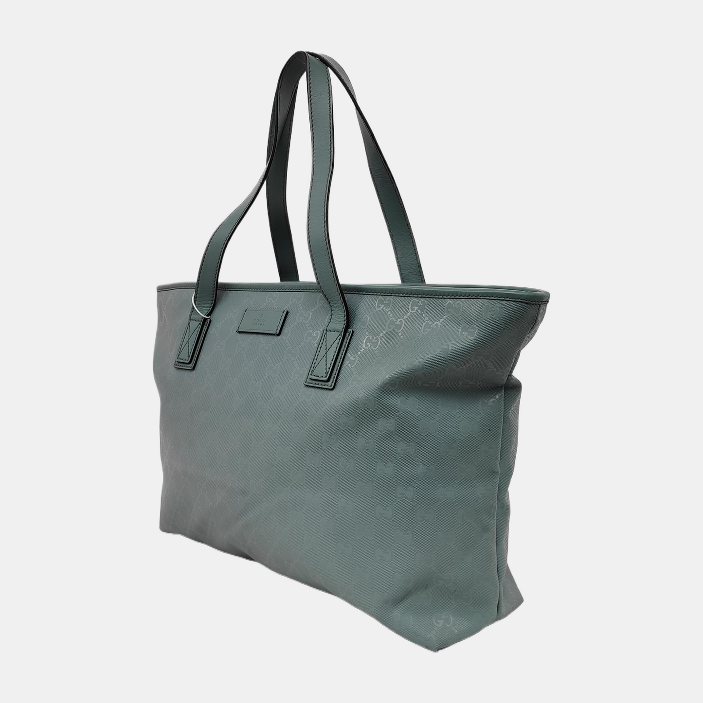 GUCCI GG Imprime Blue Special Material Monogrammed Single Shoulder Bag Silver Hardware-(SKU)-942450602