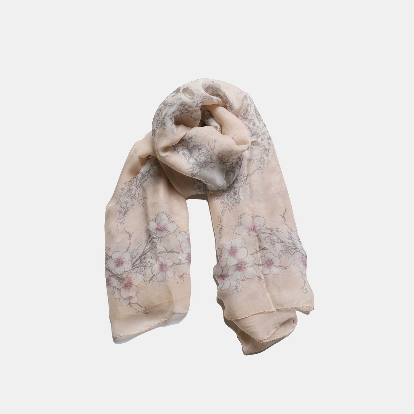 Alexander McQUEEN Light Pink Mulberry Silk Scarf-(SKU)-932283479