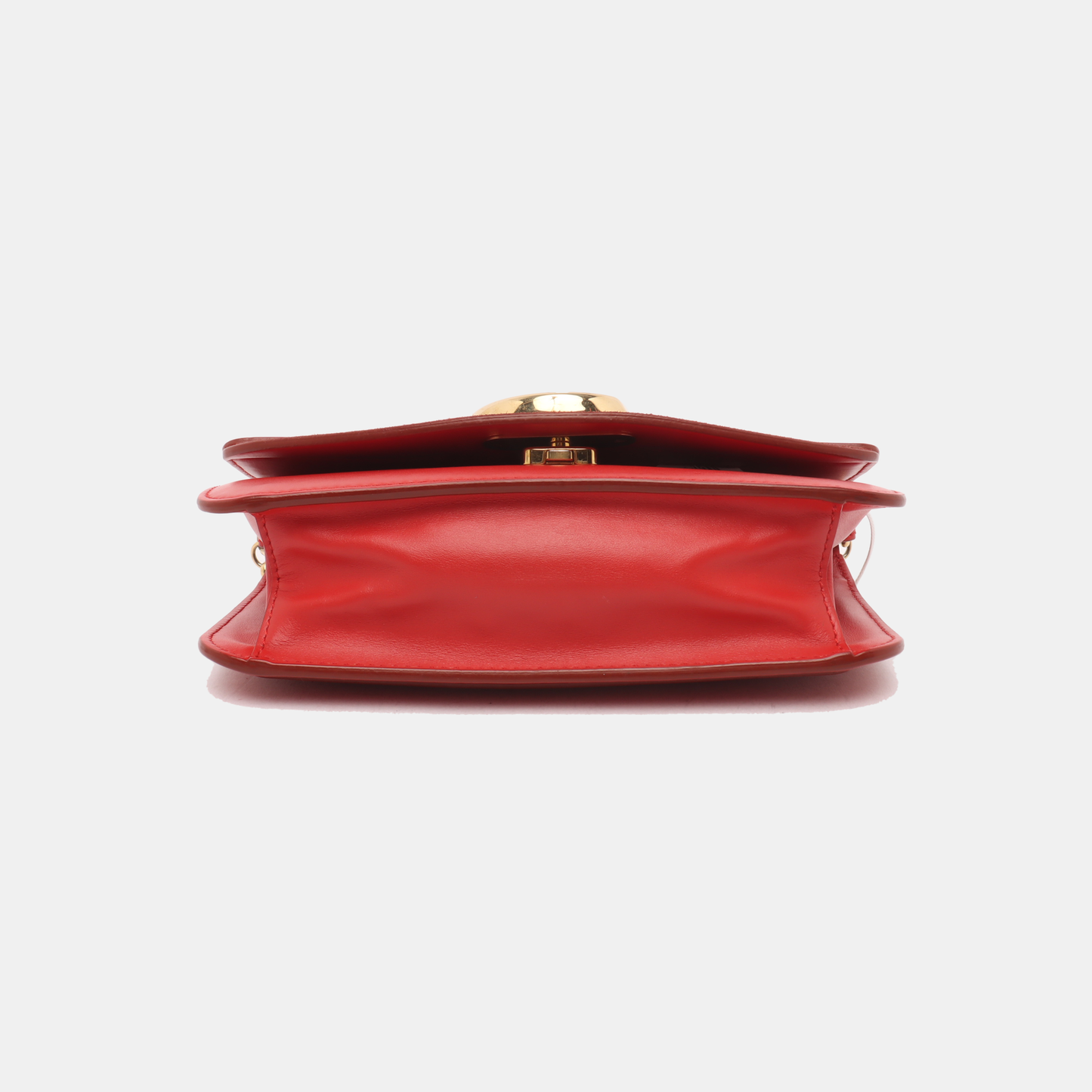 Chloé Chloé C Red Cowhide Crossbody Single Shoulder Bag Golden hardware-(SKU)-13865688