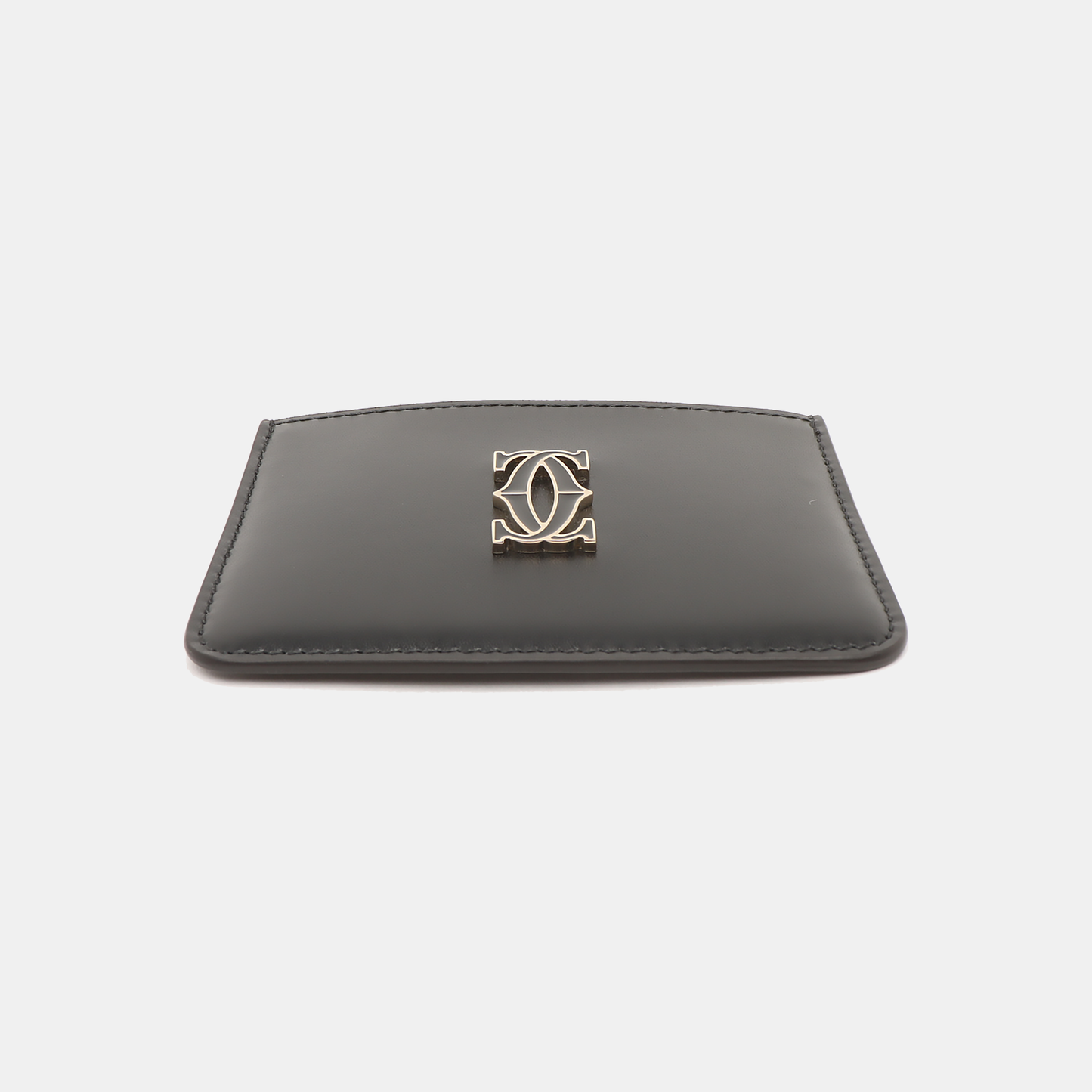 Cartier C DE CARTIER BAG Large size Black Cowhide Card Case-(SKU)-930388192