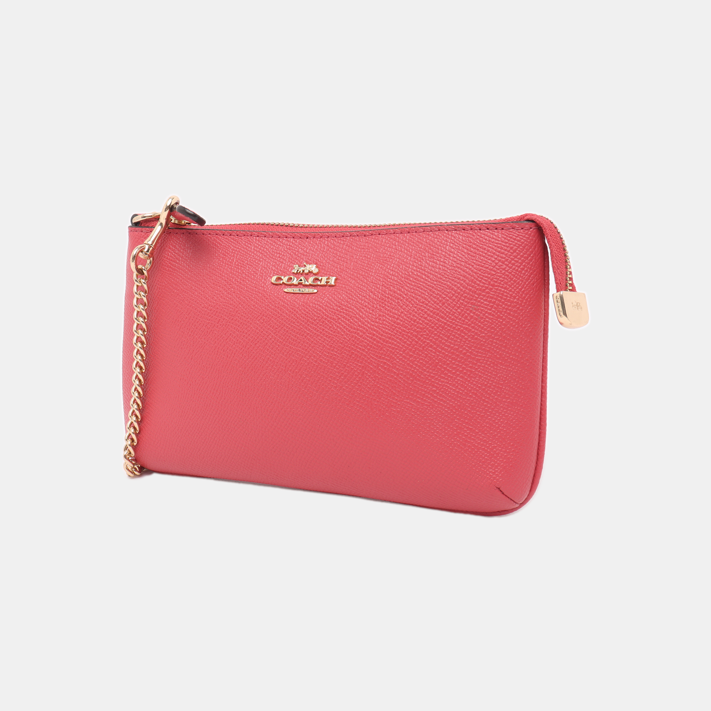 COACH Pink Leather Tote Bag Golden hardware-(SKU)-14375595
