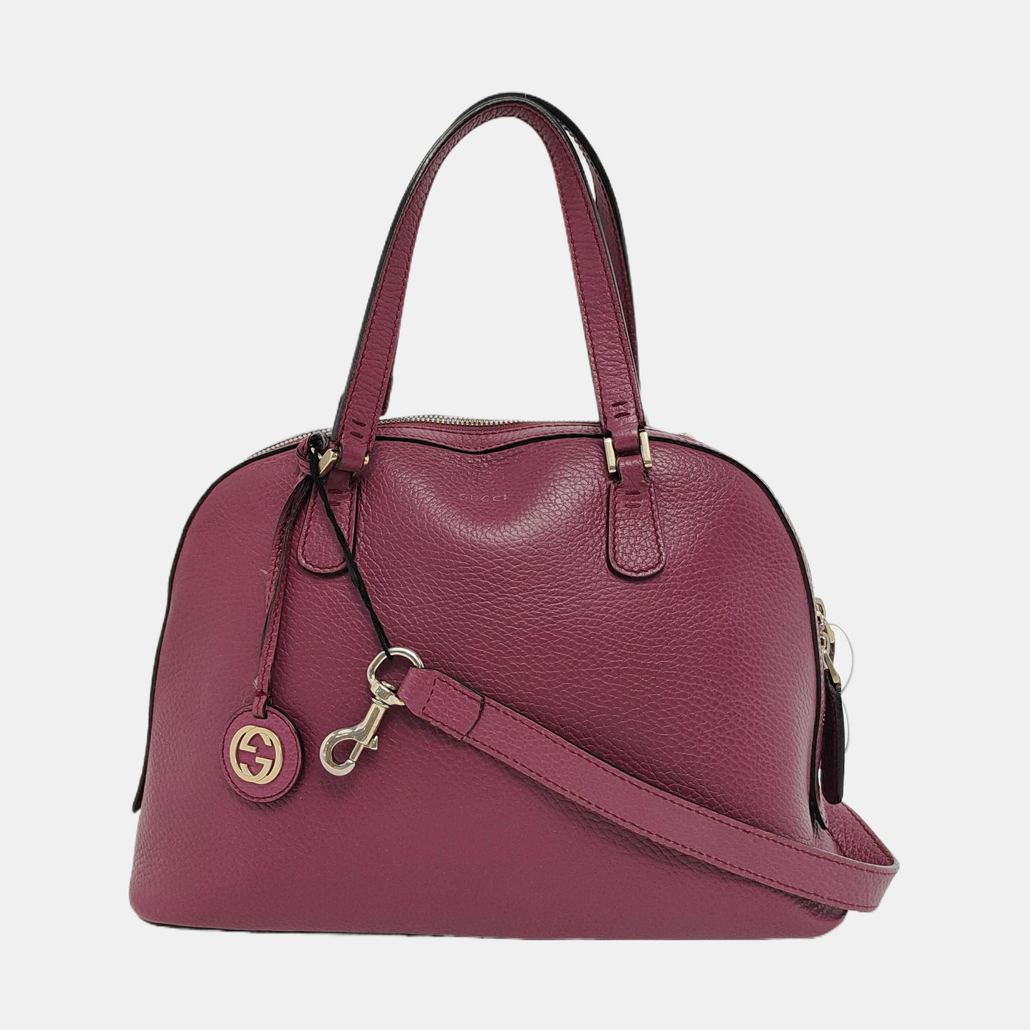 GUCCI Purple leather single shoulder bag crossbody handbag Golden hardware Removable shoulder strap-(SKU)-945084262