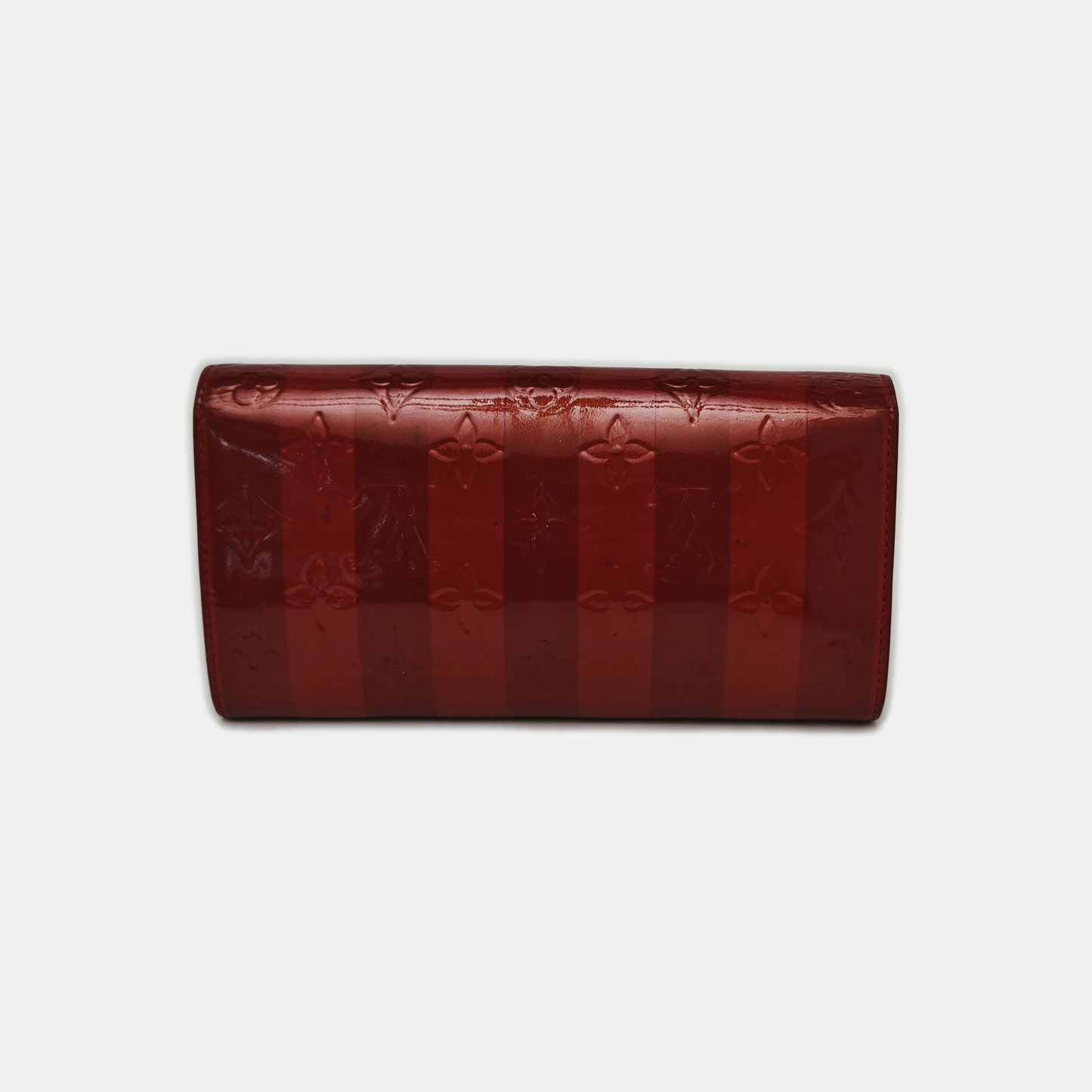 LOUIS VUITTON PORTE MONNAIE Multicolor Patent Leather Monogram Embossed Wallet Golden hardware-(SKU)-938255426