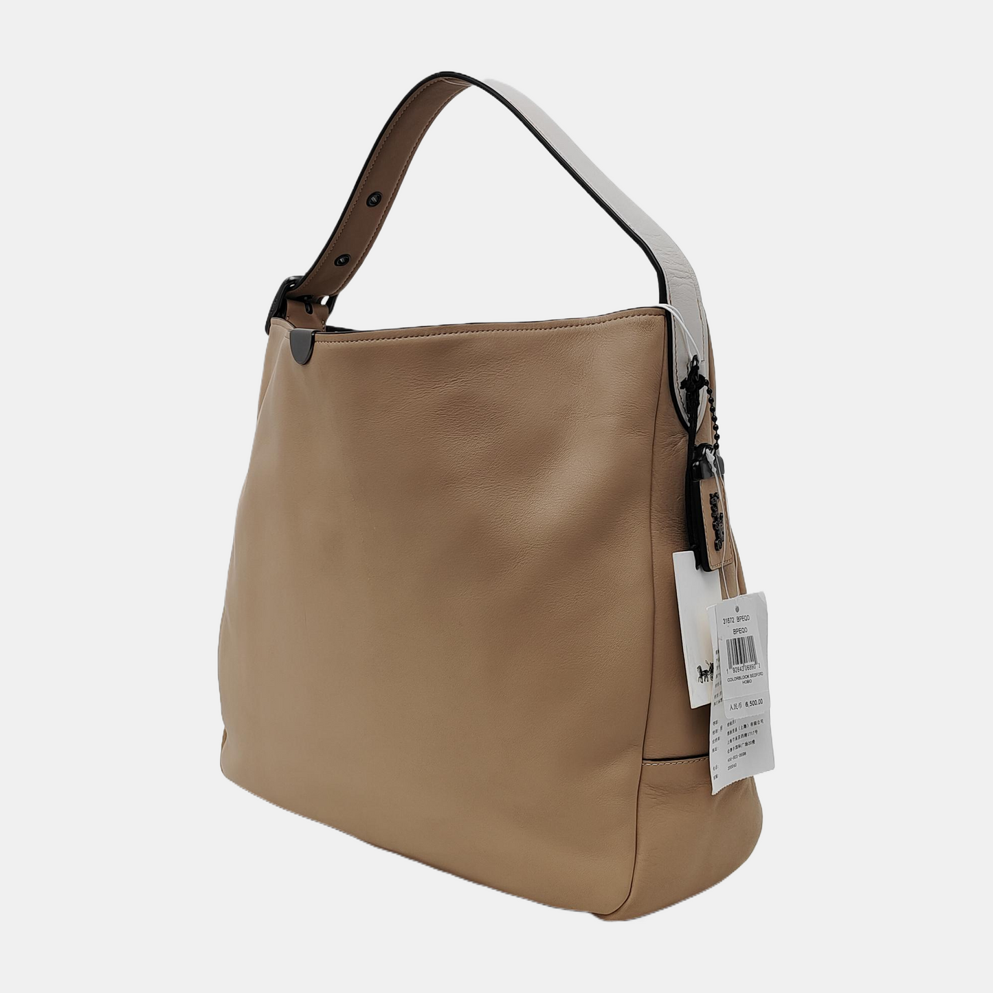 COACH Khaki cowhide single shoulder bag Black hardware-(SKU)-940524452
