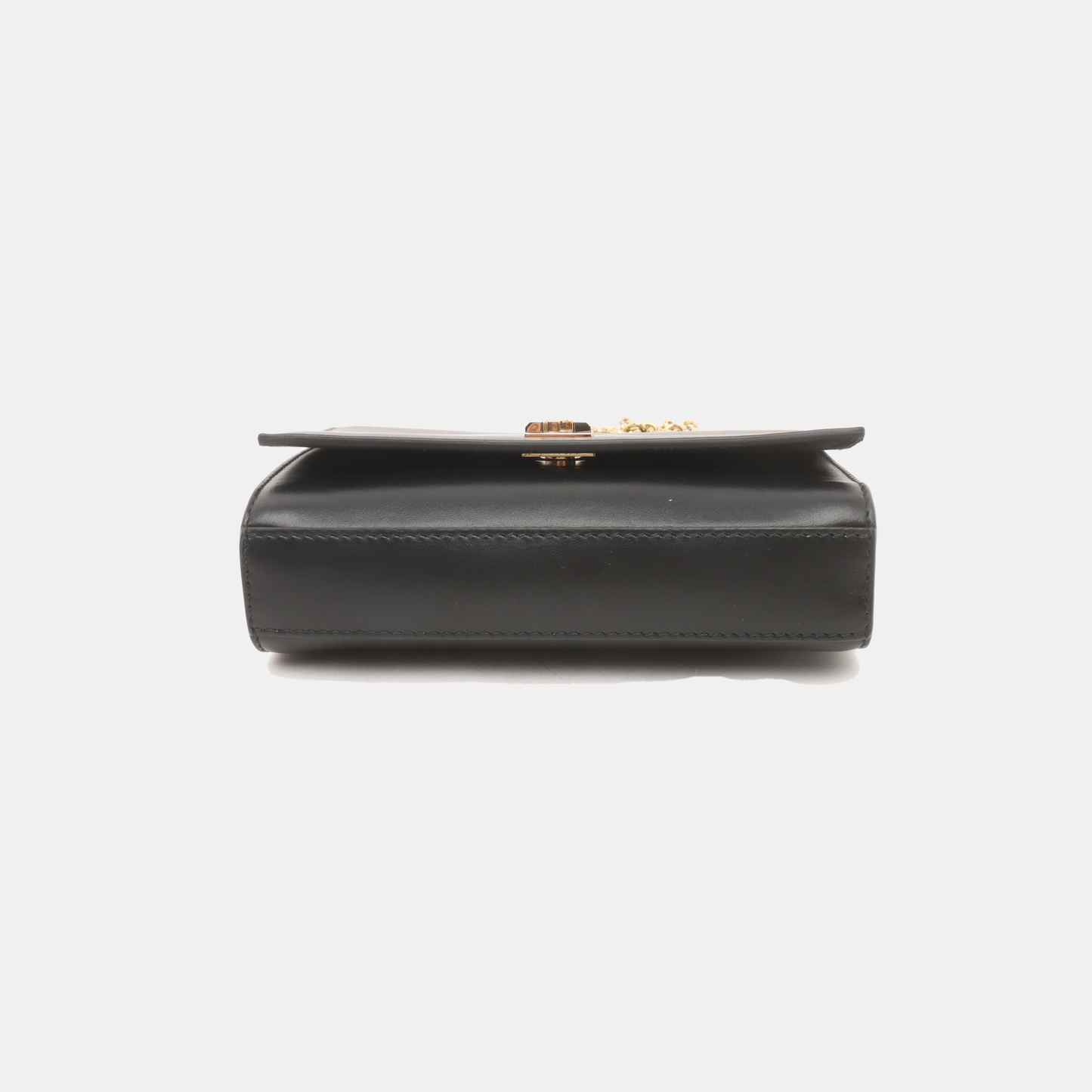 FURLA Black Leather Crossbody Bag Golden hardware Removable shoulder strap-(SKU)-14470958