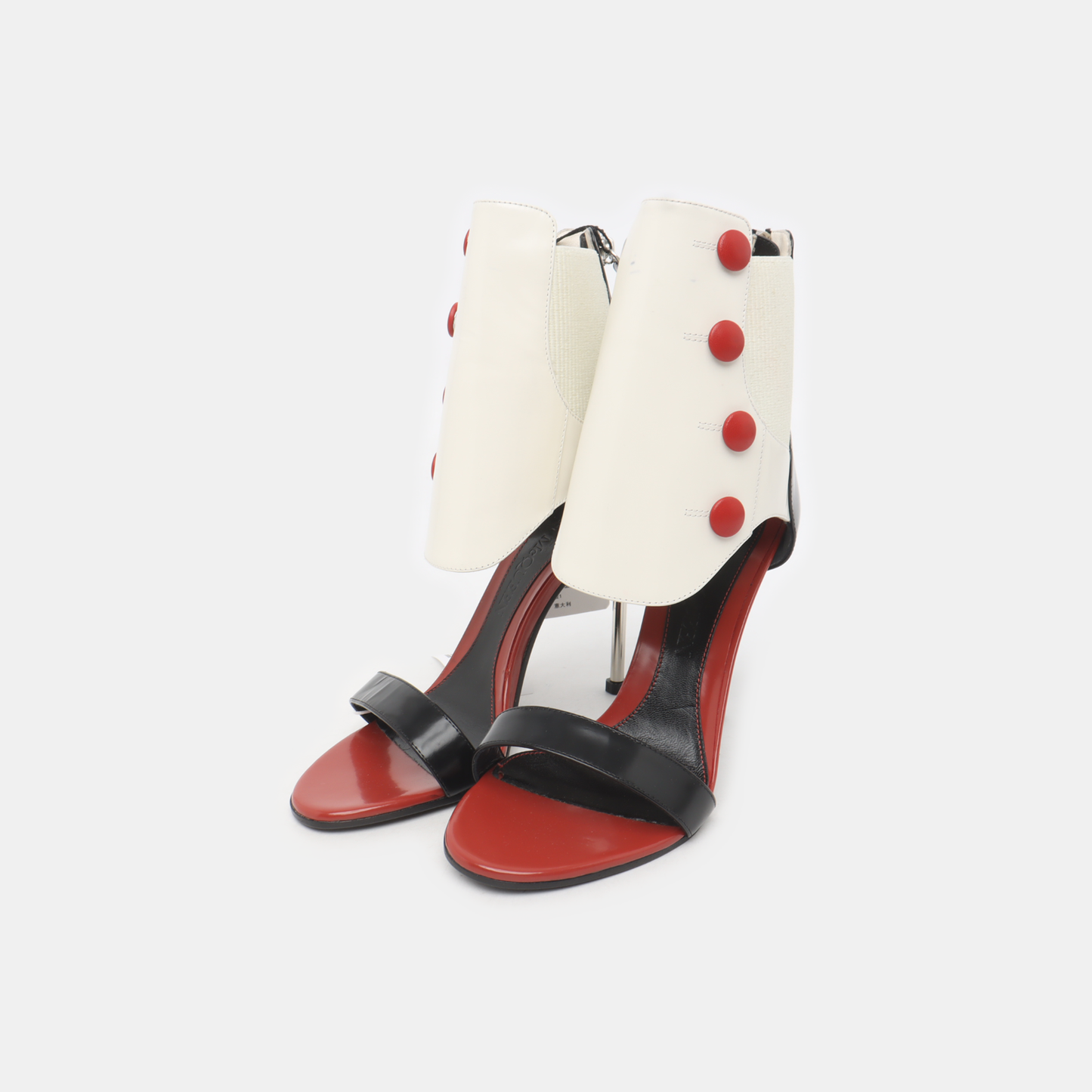 Alexander McQUEEN 38code Women's High Heel Leather Shoes White Summer-(SKU)-14467736