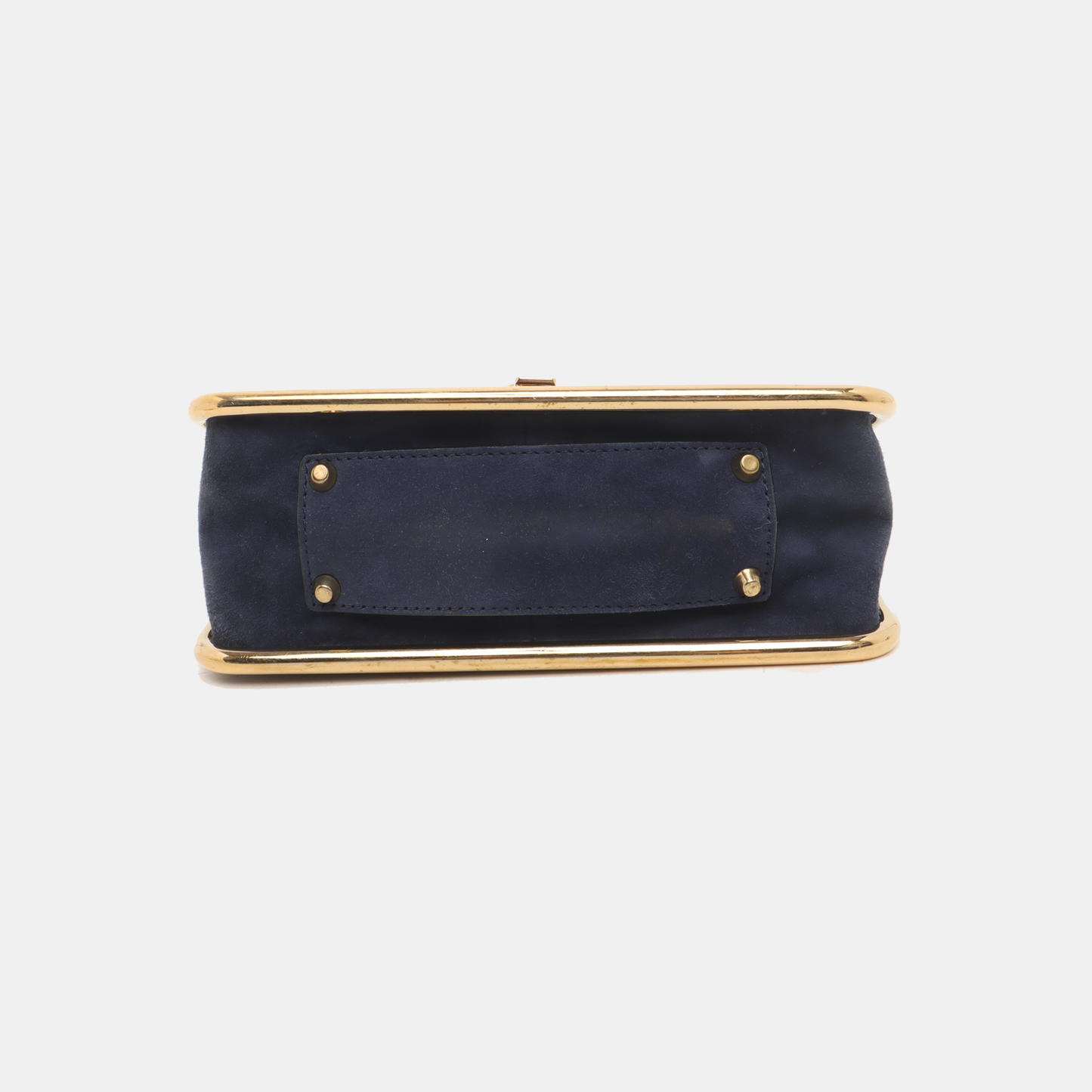 Chloé Sally Small size Dark Blue Snake Skin Crossbody Bag Golden hardware-(SKU)-935267060