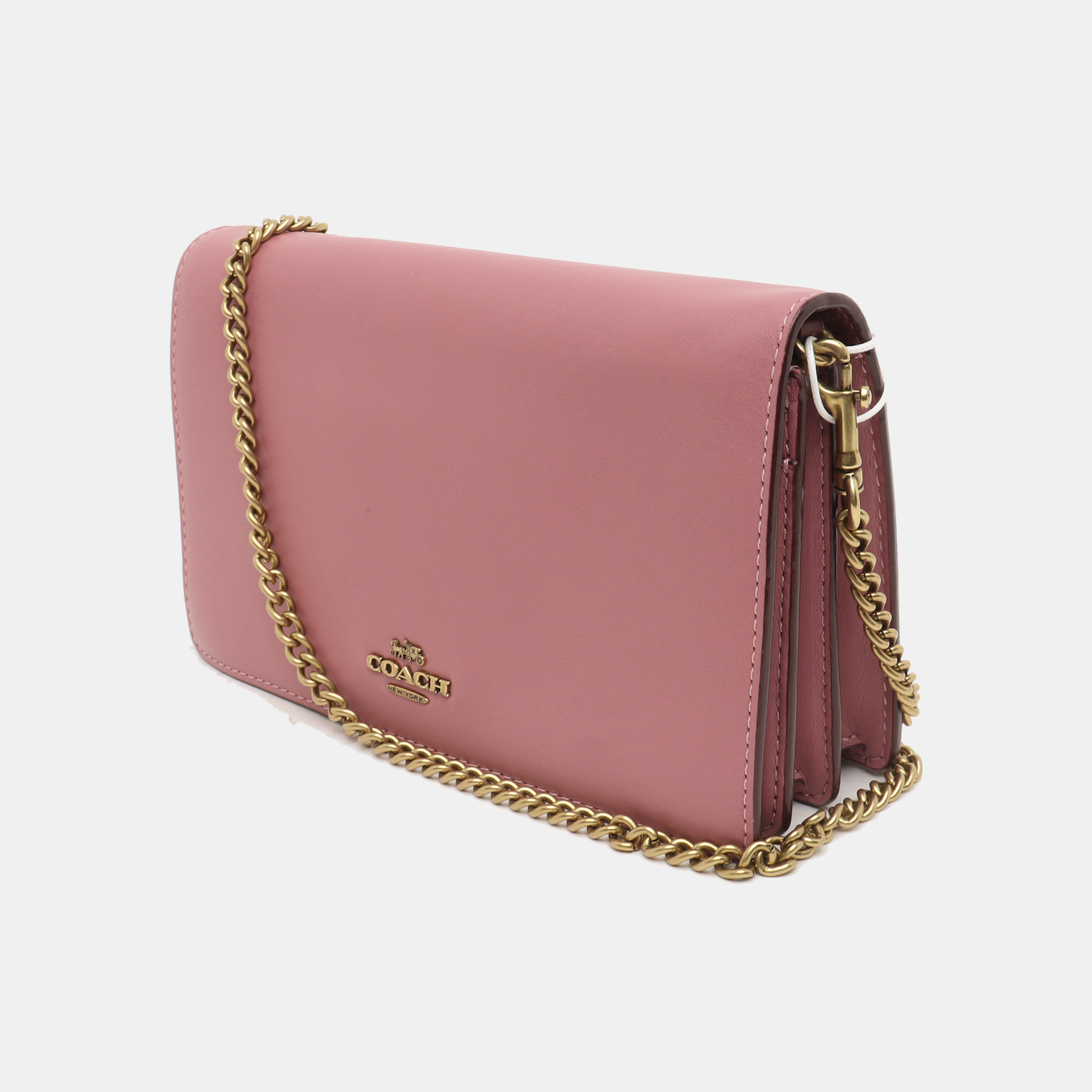 COACH CALLIE Small size Fuchsia Leather Carriage Single Shoulder Bag with Sling Golden hardware Removable shoulder strap-(SKU)-938185737