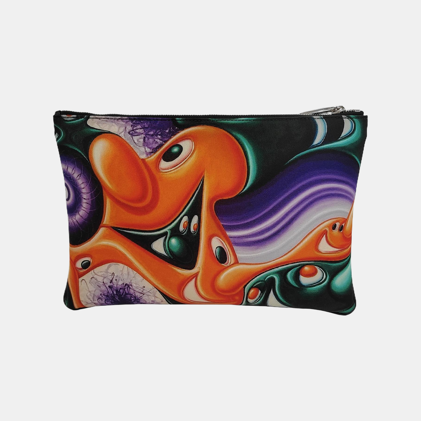 DIOR Multicolor Fabric Printed Handbag Clutch Silver Hardware Complete Accessories-(SKU)-944822771