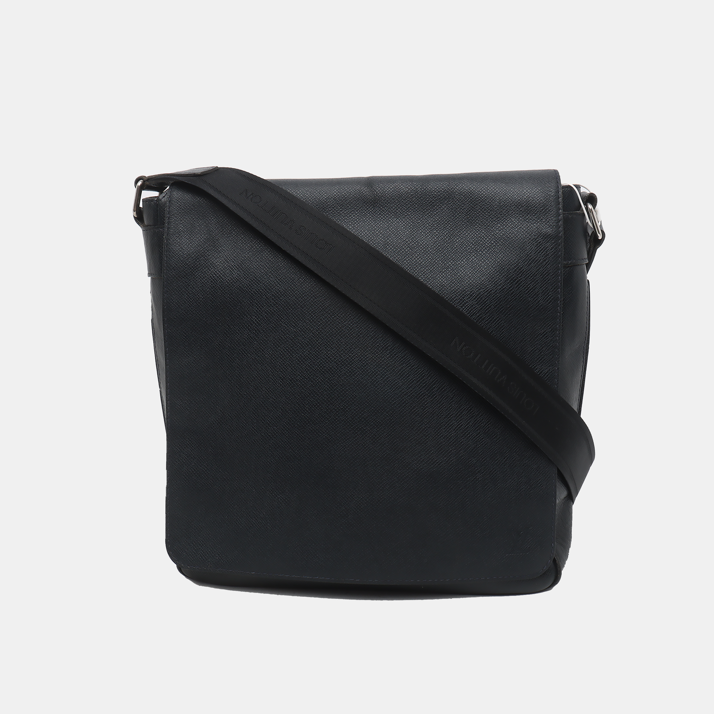 LOUIS VUITTON BOREAL Dark Blue Cowhide Single Shoulder Bag Crossbody Bag Silver Hardware-(SKU)-931854532