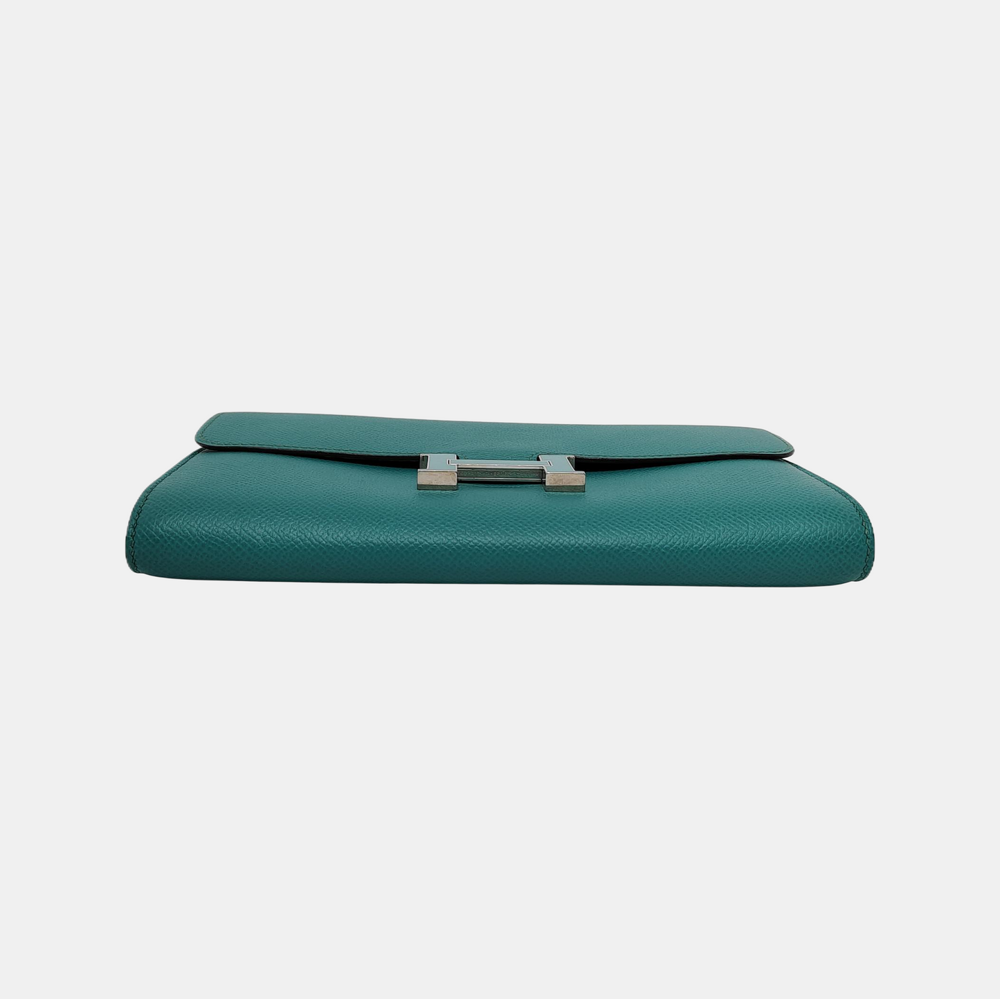 HERMÈS Constance Verona Green Epsom Calfskin Wallet, Green Hardware, A-(SKU)-945960942