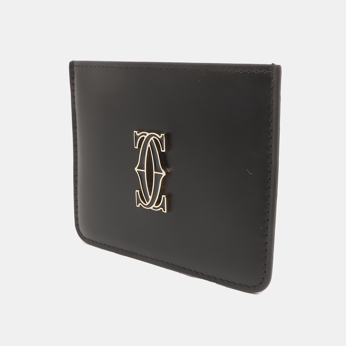 Cartier C DE CARTIER BAG Large size Black Cowhide Card Case-(SKU)-930388192