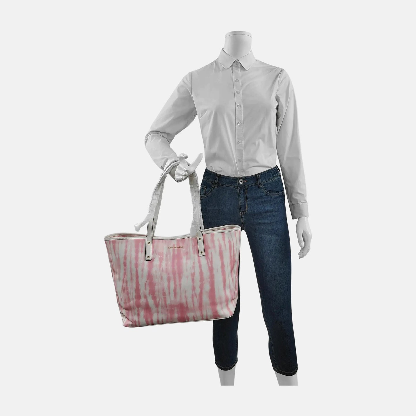 MICHAEL KORS Tote bag Pink Cowhide Single Shoulder Bag Tote Golden hardware-(SKU)-944825828
