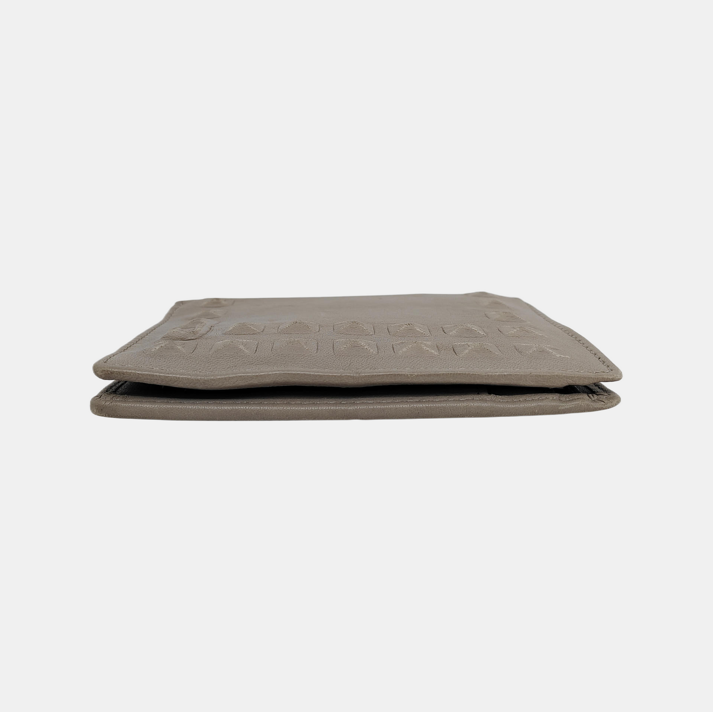 DIESEL Gray Leather Embossed Wallet-(SKU)-940934101