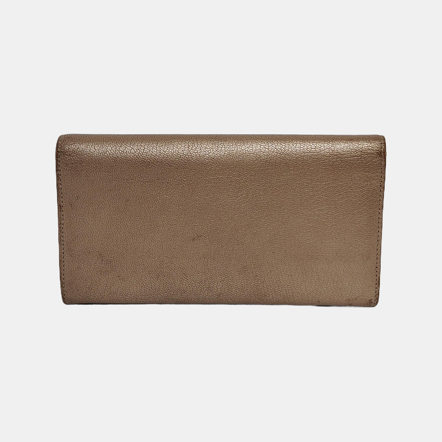 Cartier Champagne Leather Wallet Golden hardware-(SKU)-942555569