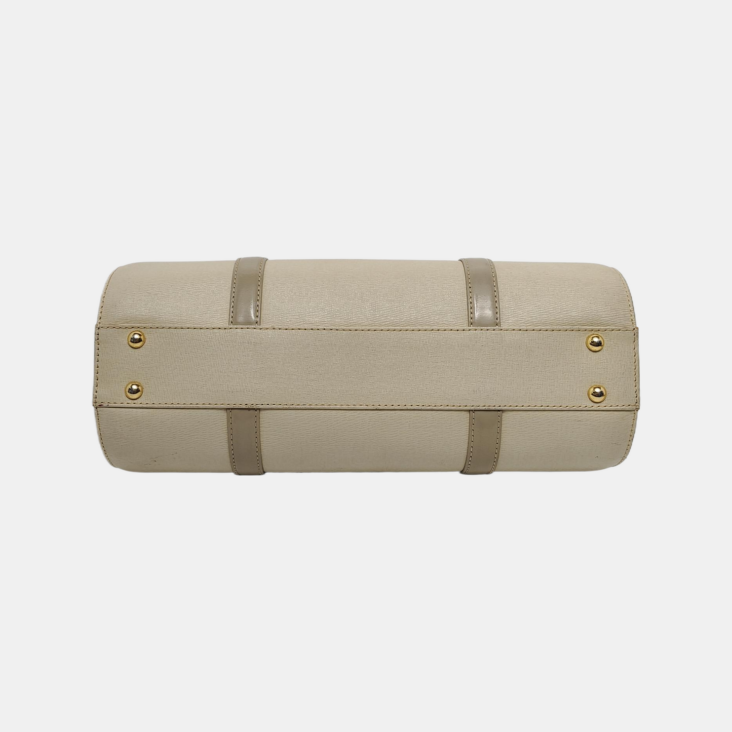 BURBERRY Beige Leather Tote Bag Golden hardware-(SKU)-944138896
