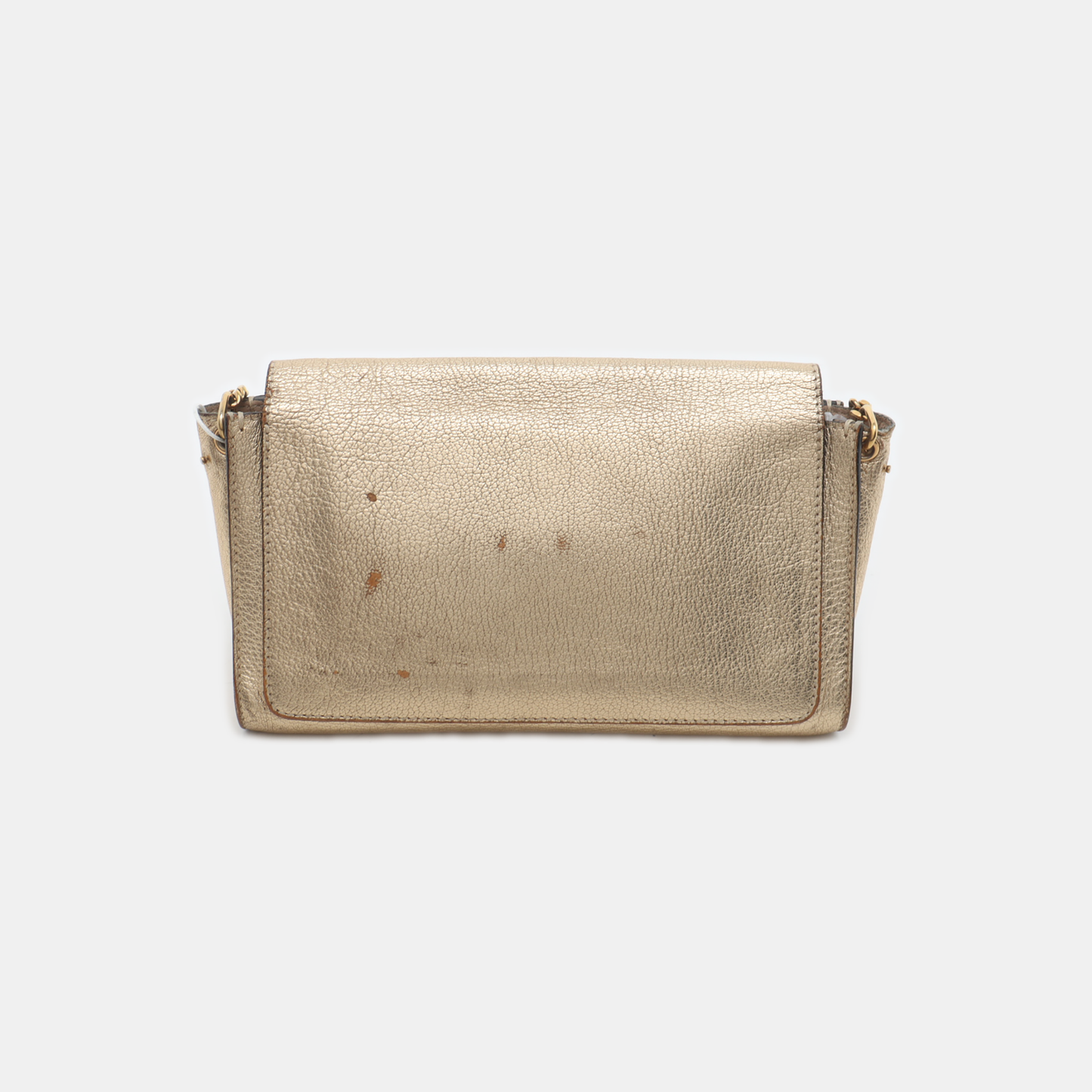 Chloé Elle Golden Leather Shoulder Bag, Crossbody Bag Golden hardware Removable shoulder strap-(SKU)-936942070