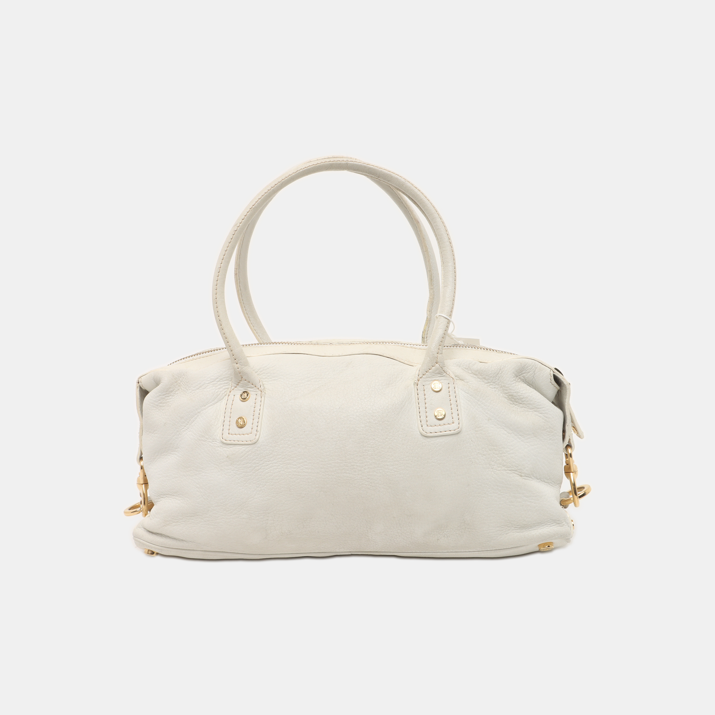 CELINE Tote bag White Leather Handbag Golden hardware-(SKU)-935410118