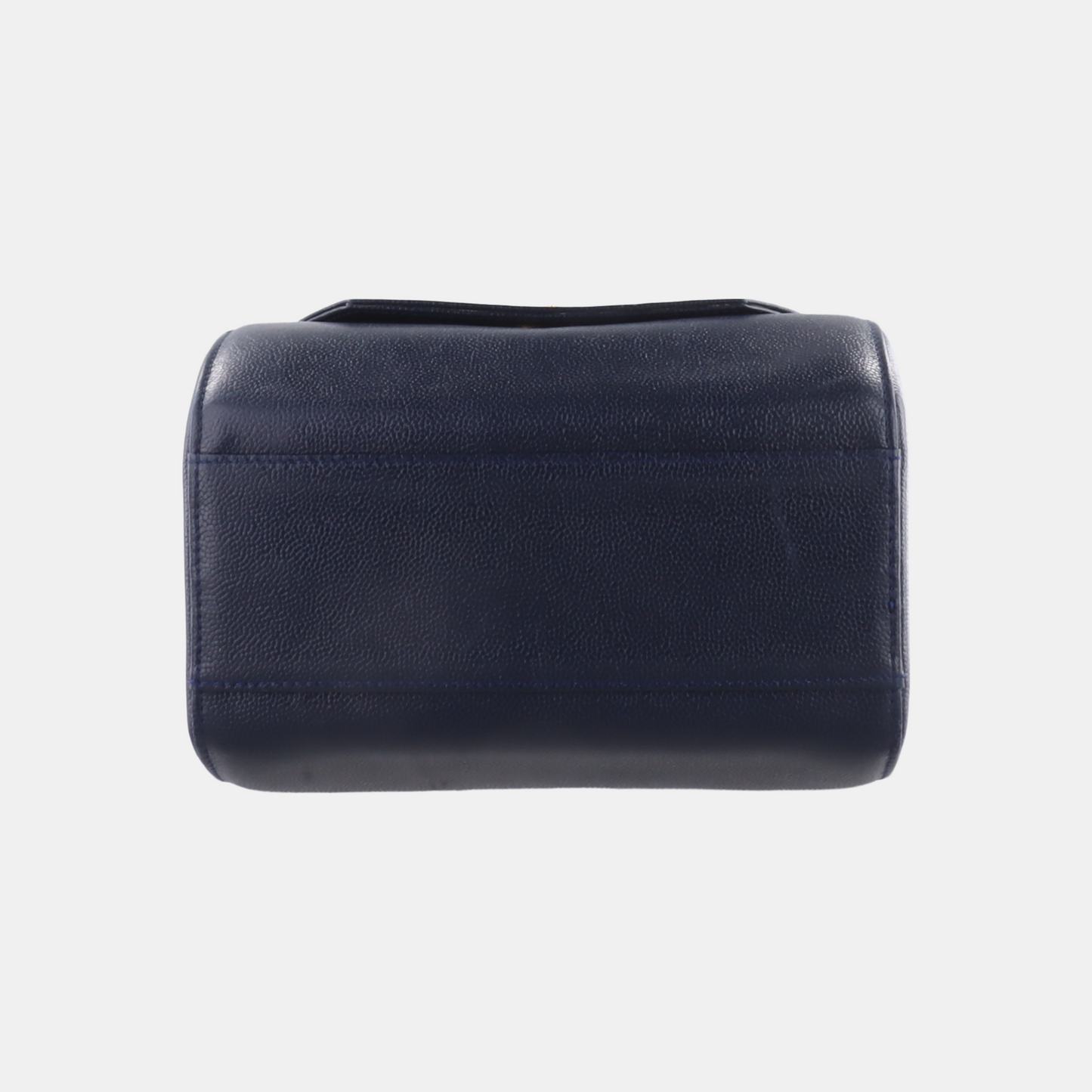 GIVENCHY Box Bag Dark Blue Leather Handbag Golden hardware-(SKU)-12936478