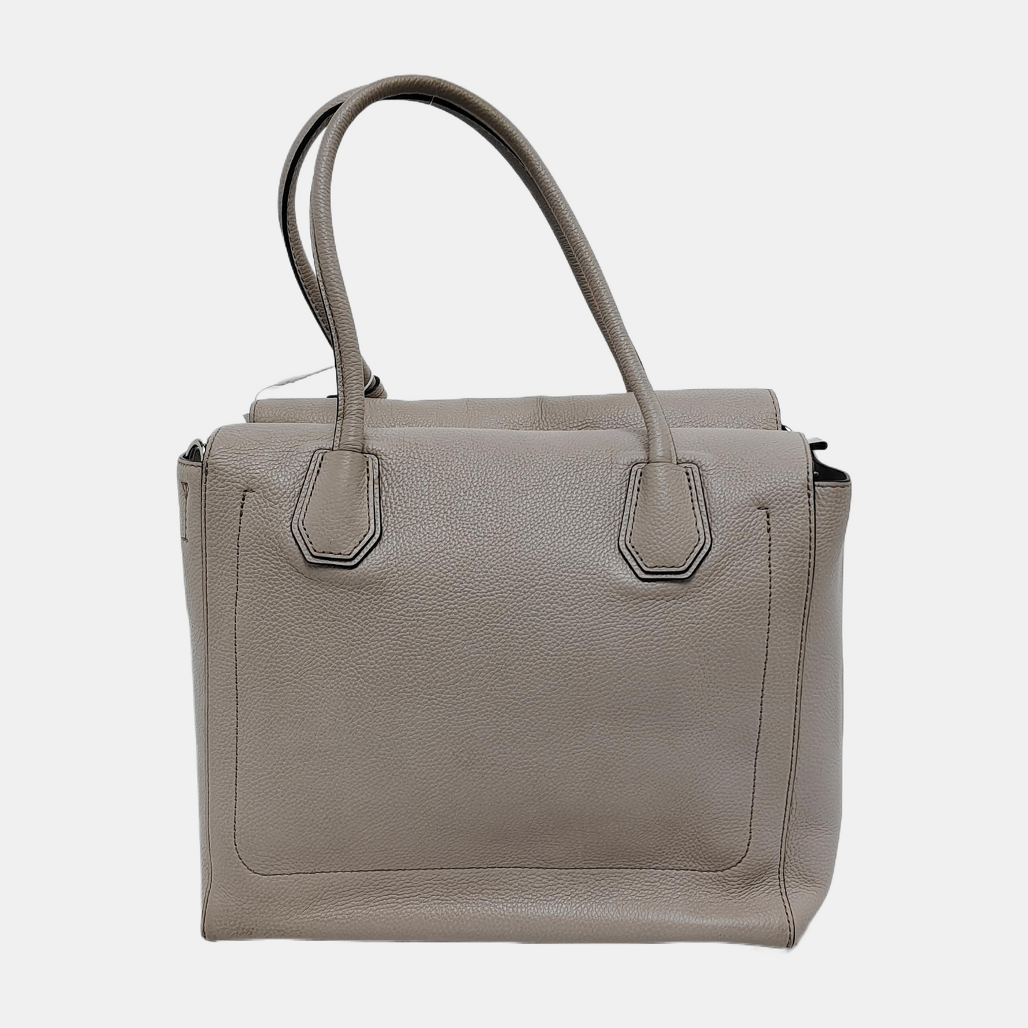 MICHAEL KORS Mercer Gray cowhide single shoulder bag crossbody handbag Silver Hardware Removable shoulder strap-(SKU)-940249549