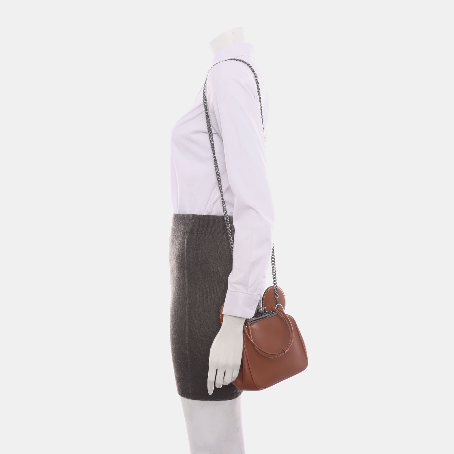 COACH Brown Cowhide Patchwork Single Shoulder Bag Crossbody Bag Handbag Black hardware Removable shoulder strap-(SKU)-929655468