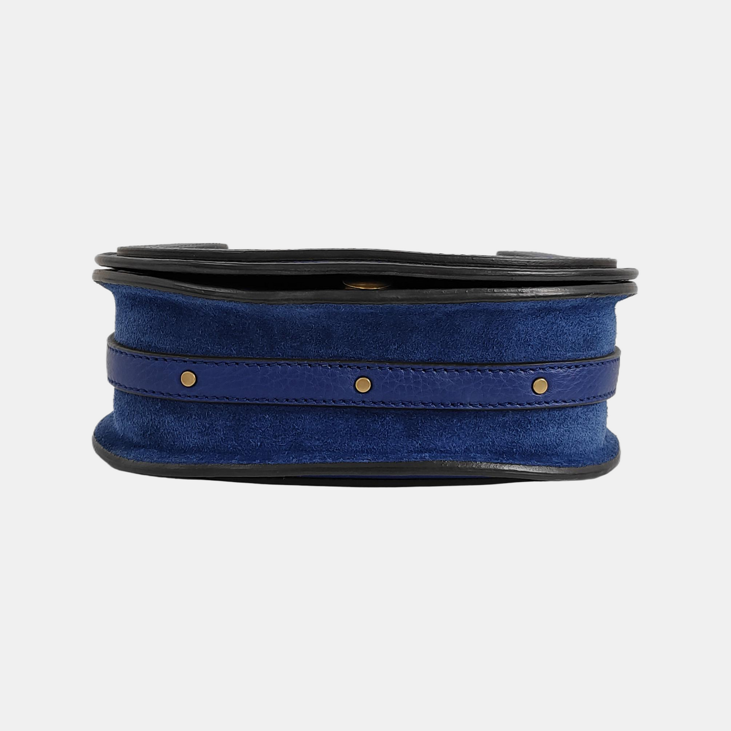 Chloé Nile Blue Cowhide Single Shoulder Bag Sling Bag Tote Golden hardware Removable shoulder strap-(SKU)-942720011