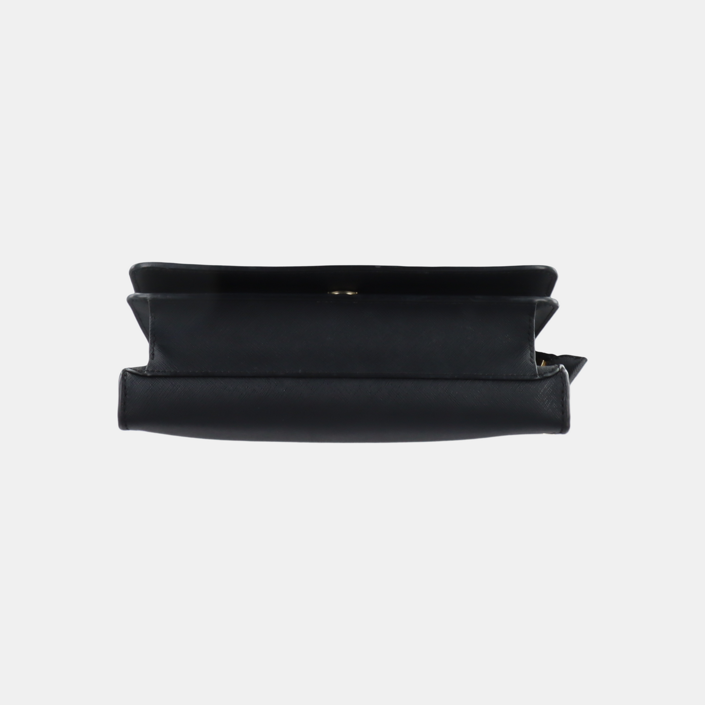 TORY BURCH York Black Leather Embossed Crossbody Single Shoulder Bag Golden hardware Removable shoulder strap-(SKU)-14436887