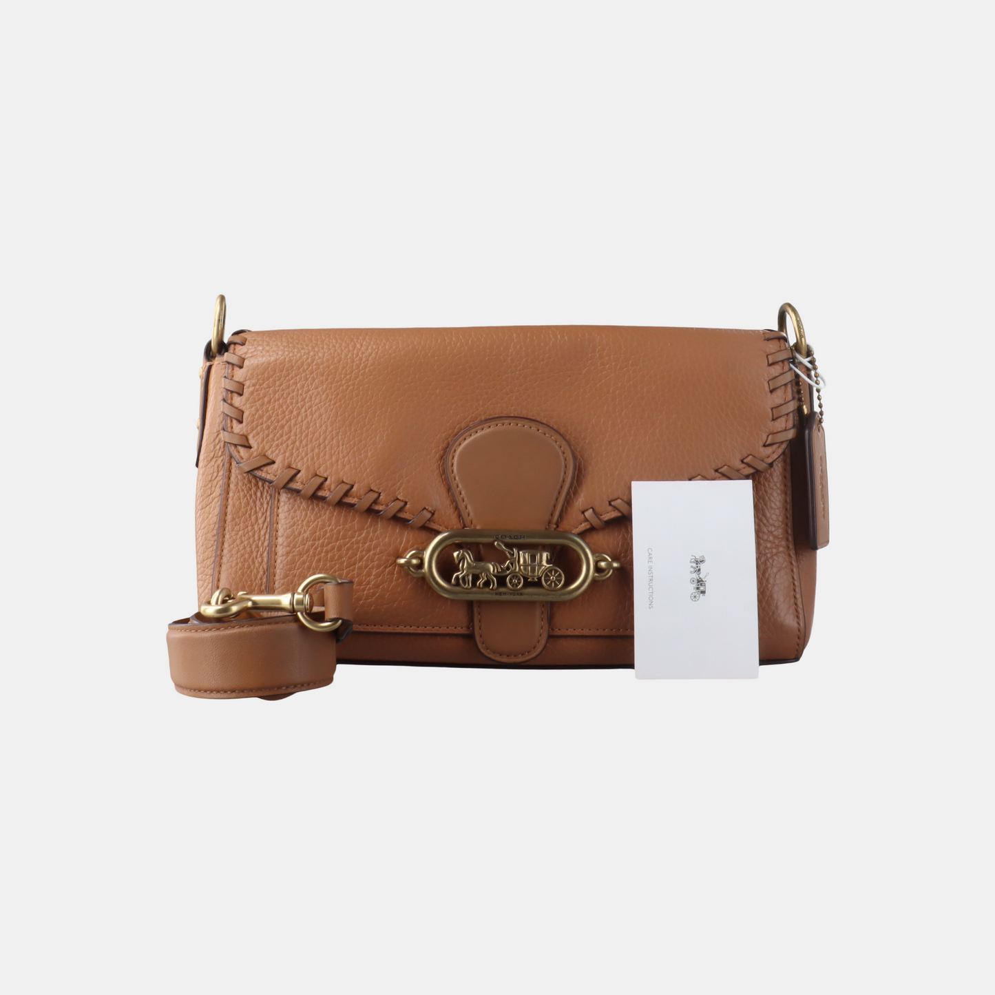COACH 26 Brown Leather Carriage Weave Dionysus Bag Single Shoulder Bag Tote Golden hardware Removable shoulder strap-(SKU)-14389455