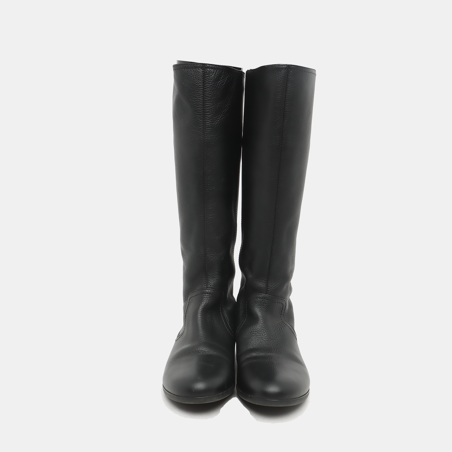 GUCCI 36code Autumn Winter Black Leather Women's Tall Boots-(SKU)-933739964