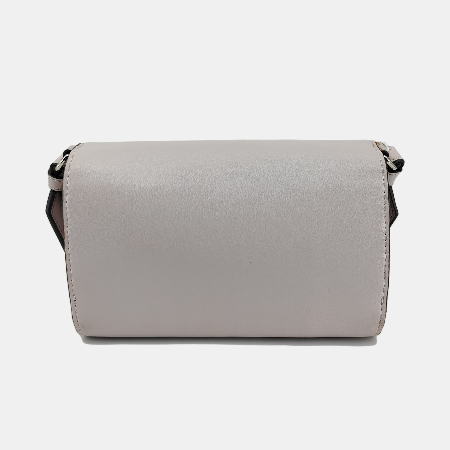 STELLA McCARTNEY Stella Logo Purple Leather Cutout Crossbody Shoulder Handbag Clutch Silver Hardware Removable shoulder strap-(SKU)-940252435