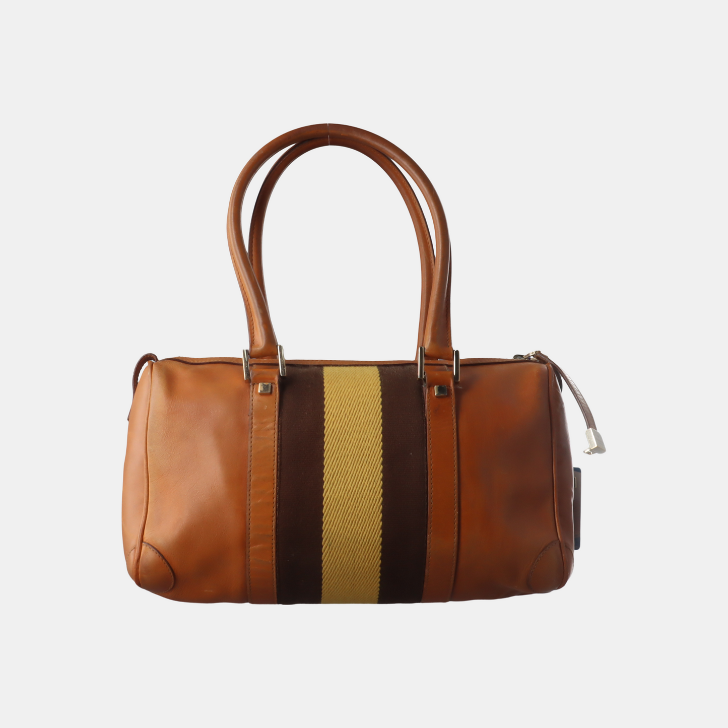 GUCCI Brown Leather Tote Bag Shoulder Bag Golden hardware-(SKU)-932783273