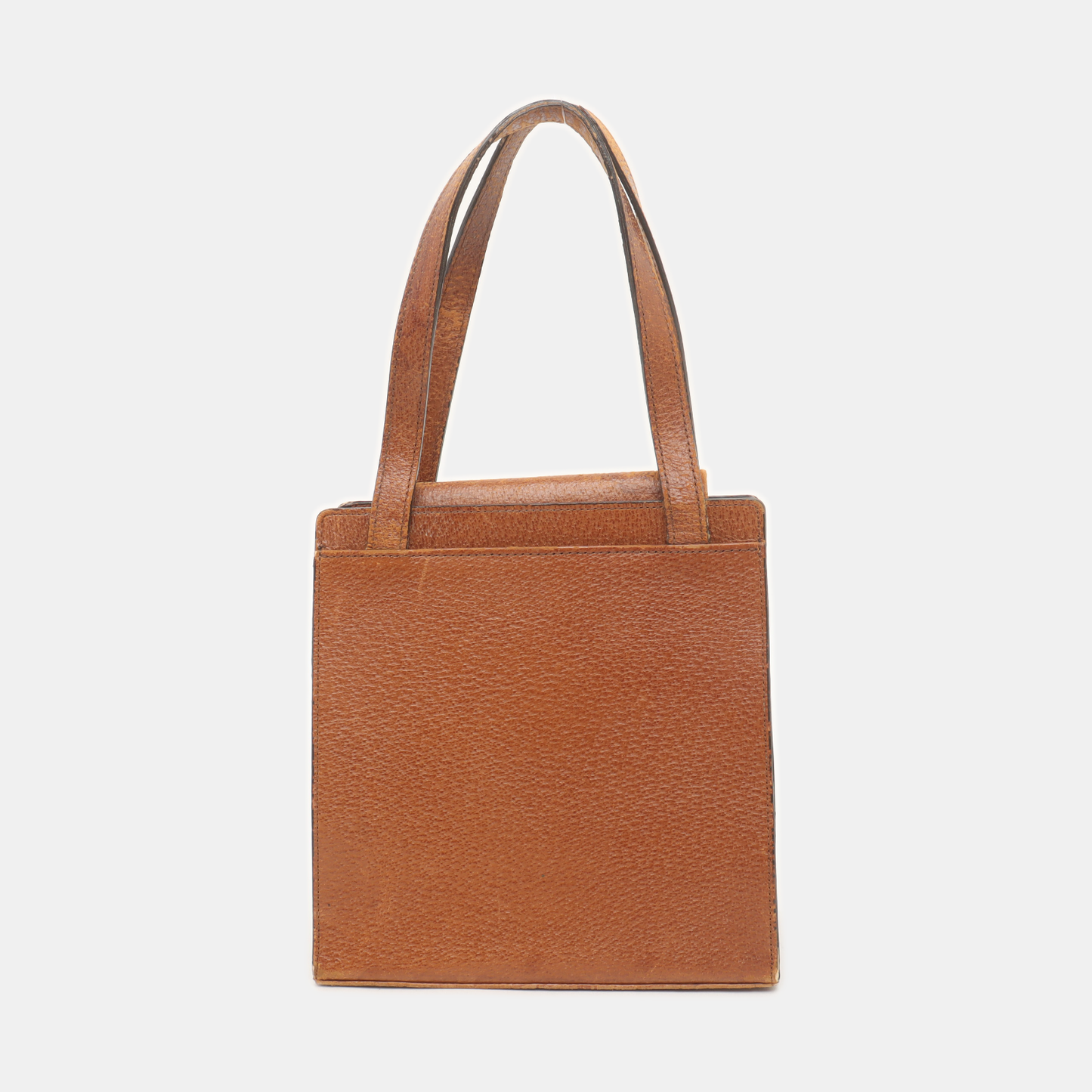 YSL Tote bag Brown Leather Handbag Golden hardware-(SKU)-939231037