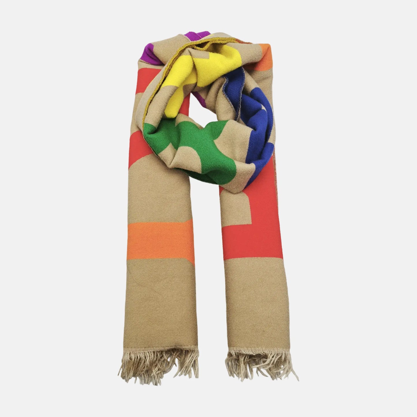 BURBERRY Multicolor Wool Blended Scarf-(SKU)-945811965