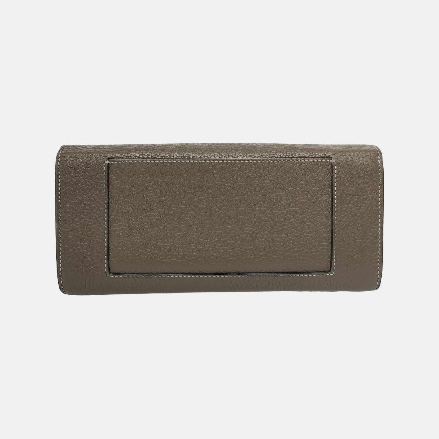 CELINE Gray Cowhide Wallet Silver Hardware-(SKU)-943087470