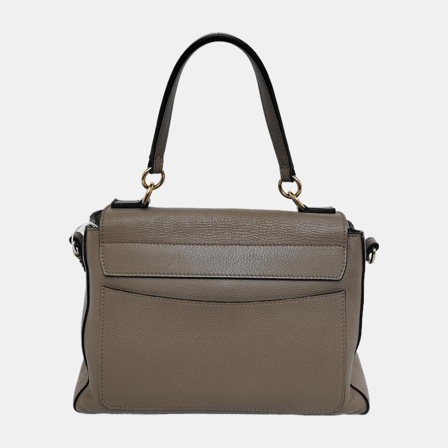 Chloé Faye Medium size Grey Cowhide Single Shoulder Bag Tote Shoulder Bag Crossbody Bag Golden Silver Hardware Removable shoulder strap-(SKU)-939956947