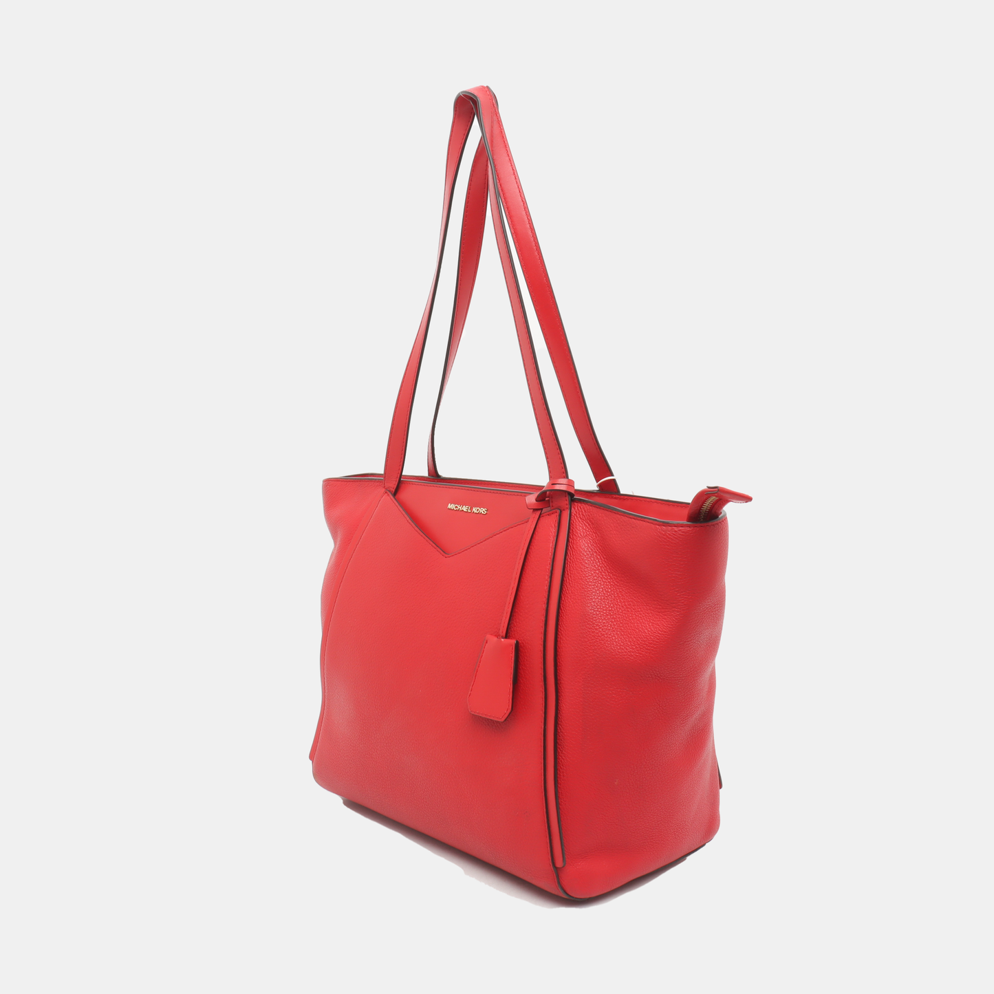 MICHAEL KORS Tote bag Red Leather Shoulder Bag Handbag Golden hardware-(SKU)-934050608