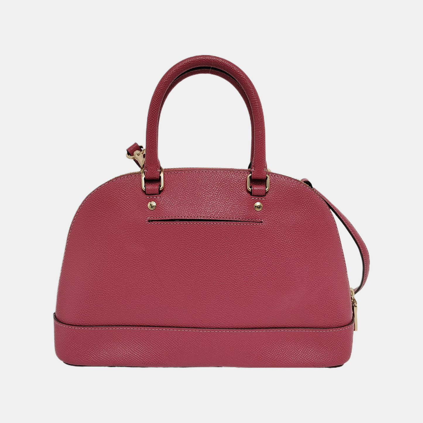 COACH SIERRA Medium size Rose Red Leather Single Shoulder Bag Crossbody Tote Golden hardware Removable shoulder strap-(SKU)-942911371