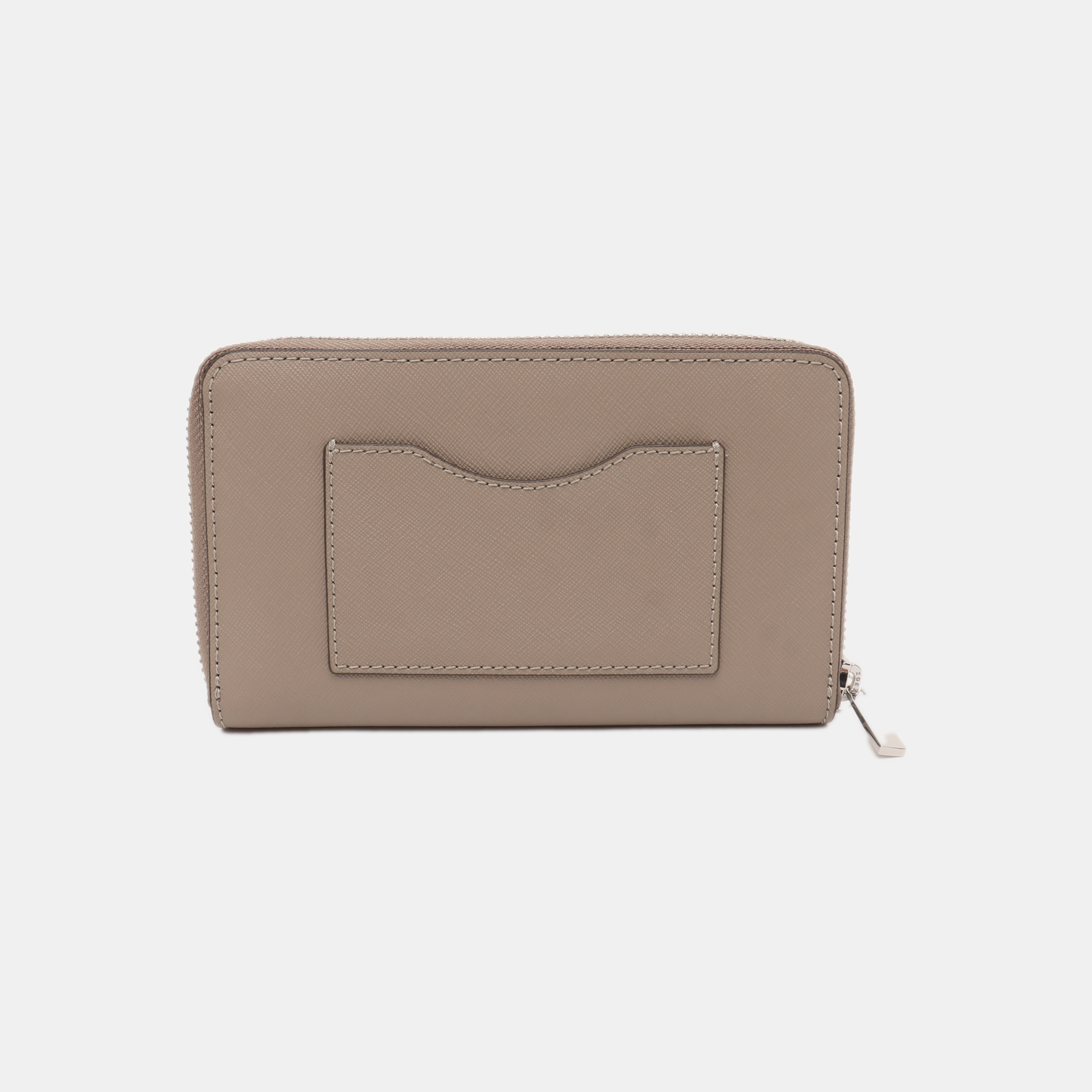 TORY BURCH Gray Leather Embossed Wallet Silver Hardware-(SKU)-14016199