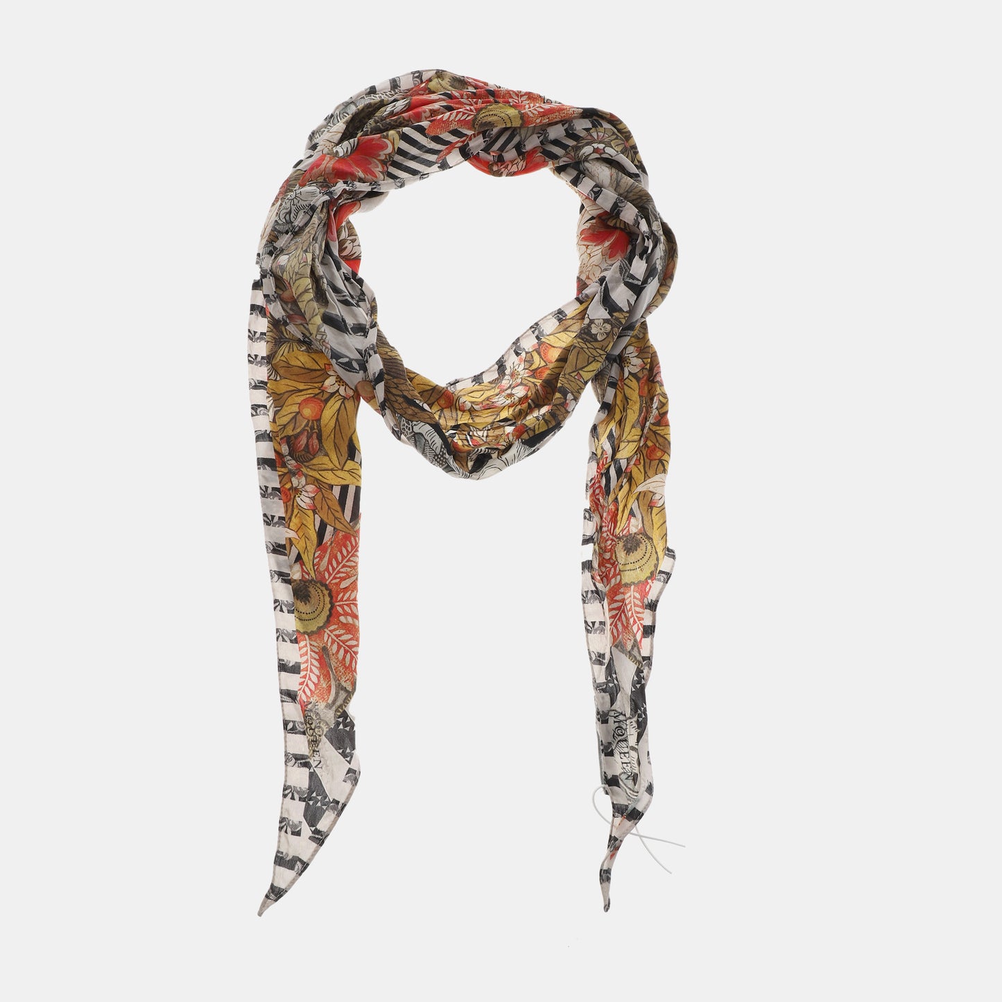 Alexander McQUEEN Multicolor silk cashmere scarf-(SKU)-934571256