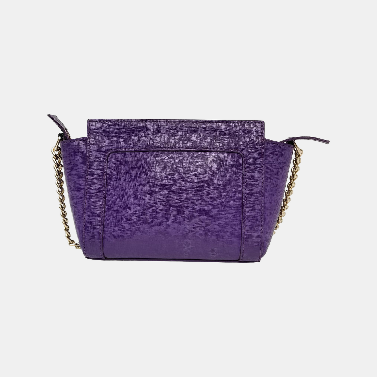 FURLA Purple Leather Sling Bag Crossbody Bag Golden hardware-(SKU)-941286665