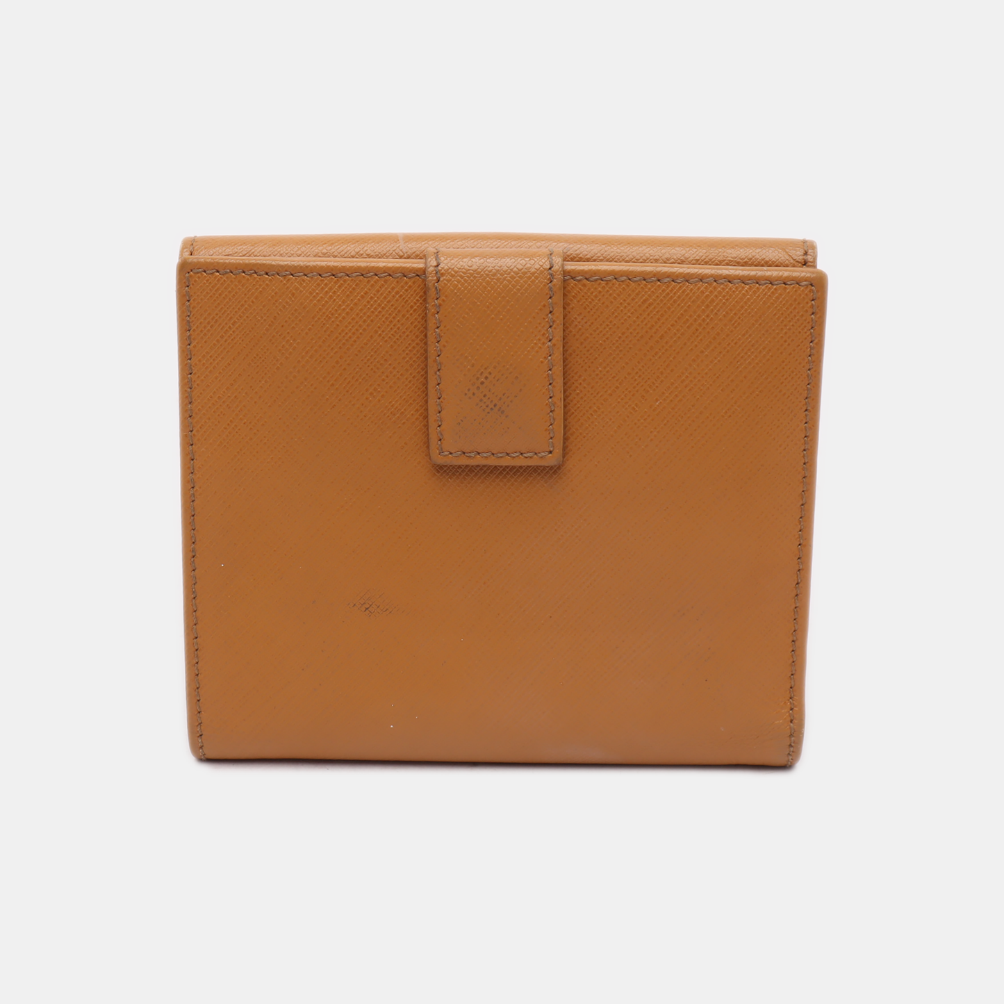 FERRAGAMO Gancio Brown Leather Embossed Wallet Golden hardware-(SKU)-13699492