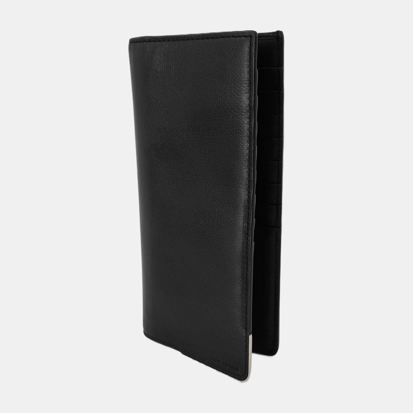 Dior Homme Black Cowhide Wallet Silver Hardware-(SKU)-943535873