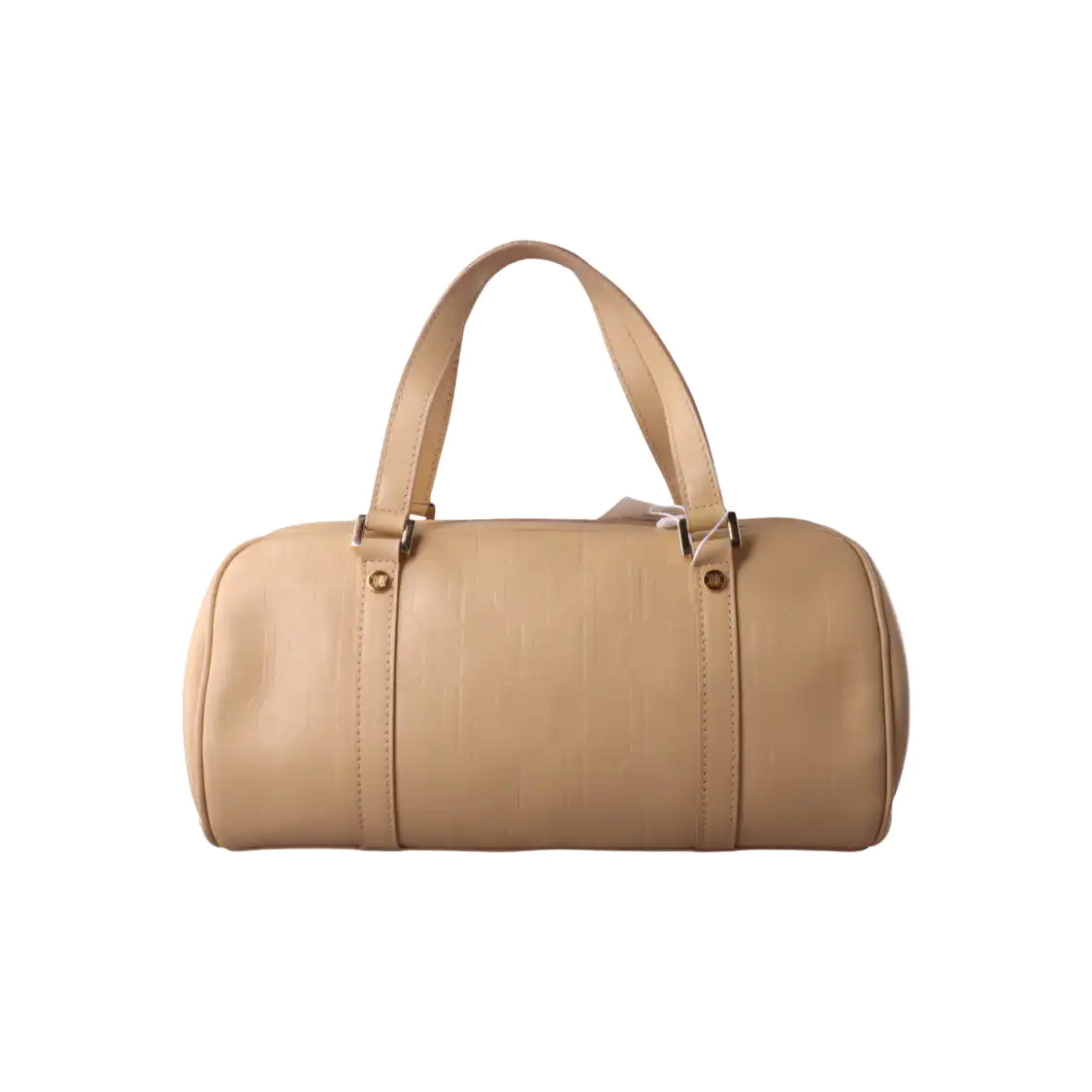 CELINE Beige Leather Embossed Handbag Golden hardware-(SKU)-14139543