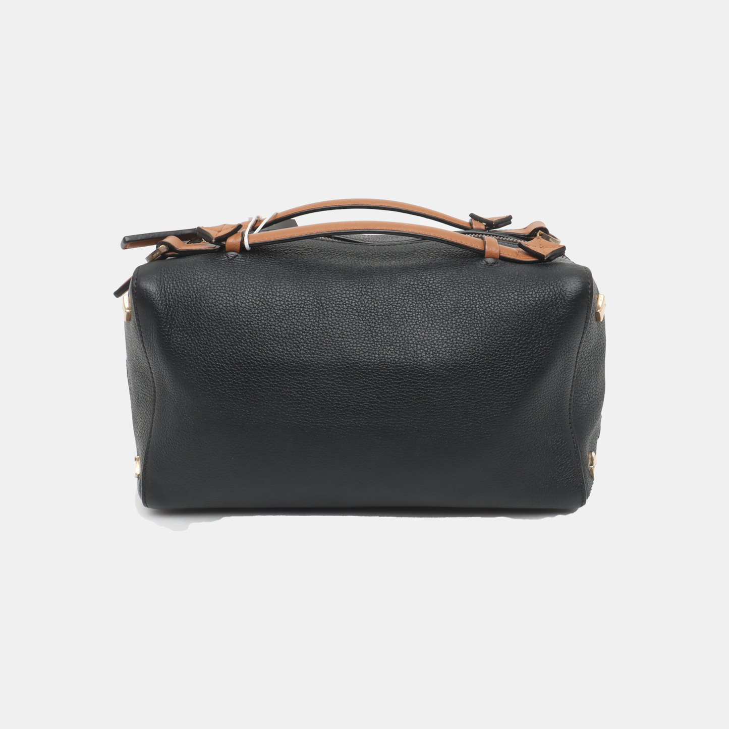 MCM Black Leather Single Shoulder Bag Golden hardware Removable shoulder strap-(SKU)-938313645