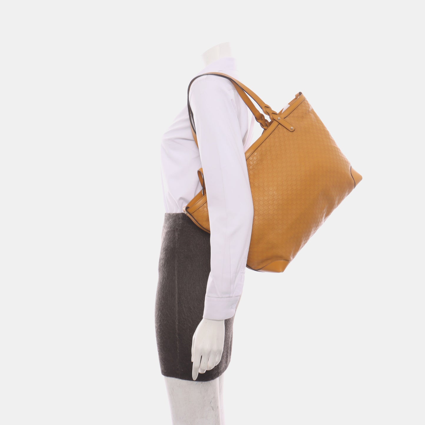 GUCCI Tote bag Yellow Calfskin Monogrammed Quilted Single Shoulder Bag, Handbag Golden hardware Sub-bag-(SKU)-14459801